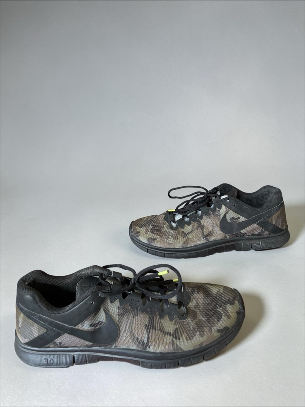 Nike Free Trainer 3.0 Camo Multicolor US Mens 12 Sneakers Shoes Running Ex cond